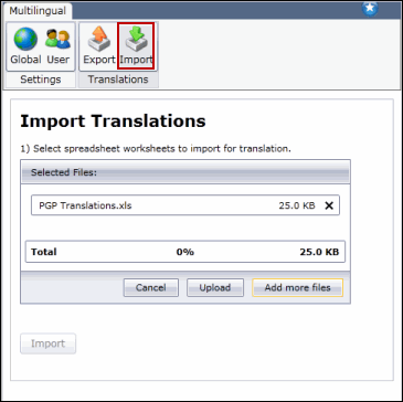 GP - Multilingual - Import Translations