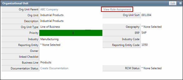 Access View Role Asignment