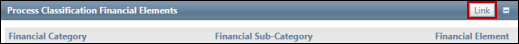 Process Classification Financial Elements - Navigation