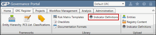 Access Indicator Definitions - Navigation