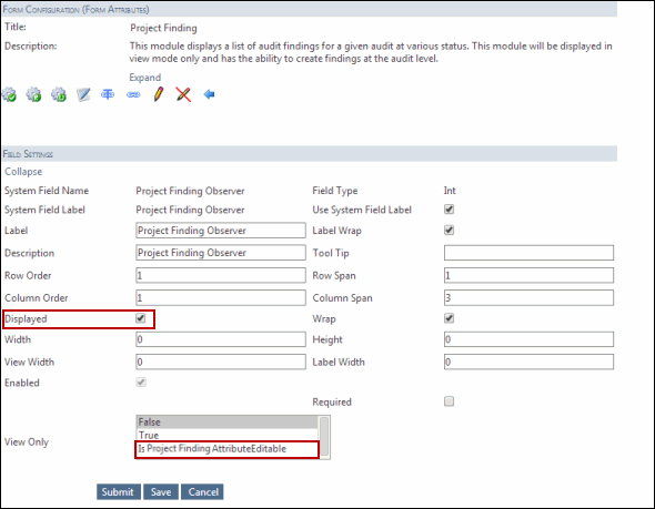 Project Finding- Attr form