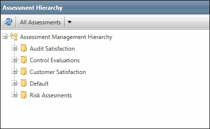 assessment hierarchy screen