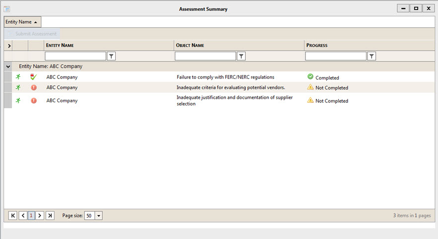 Assessment Summary