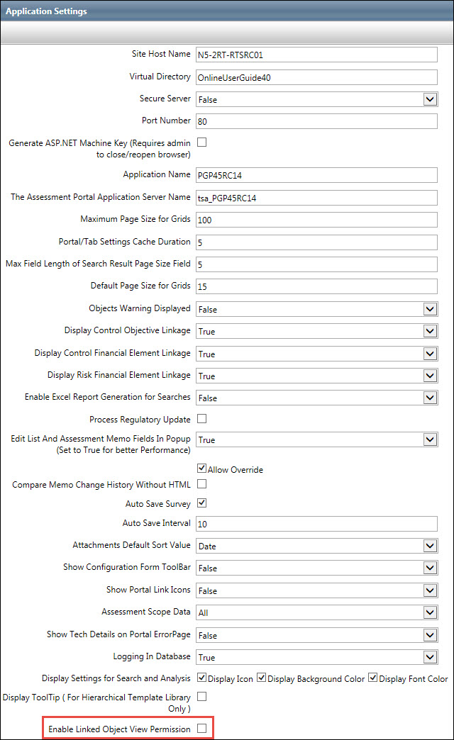 Linked Object View Access for RCM Objects