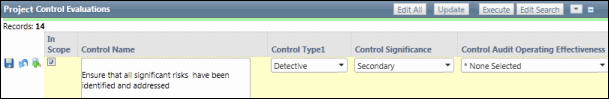 Audit Control Evaluations