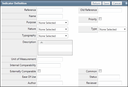 Indicator Definitions - Attributes