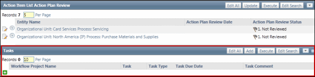 Action Items - Split Pane