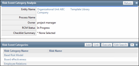 Risk Event Analysis - Add REC